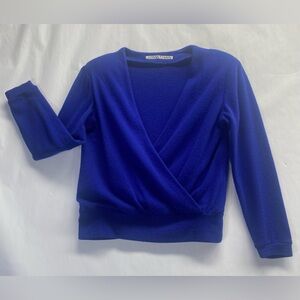 Vintage Jonathan Size S Blue V-Neck Sweater